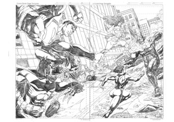 Image of Justice League Double Page Splash