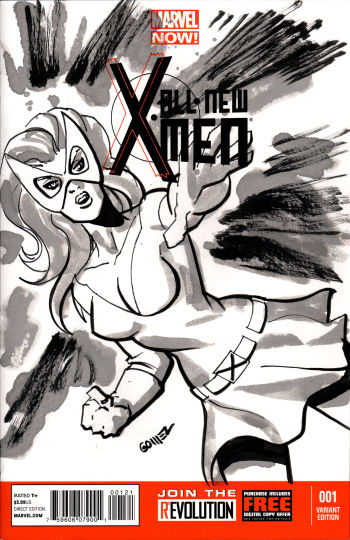 Image of All-New X-Men #1 Marvel Girl Sketch Cover by Joel Gomez