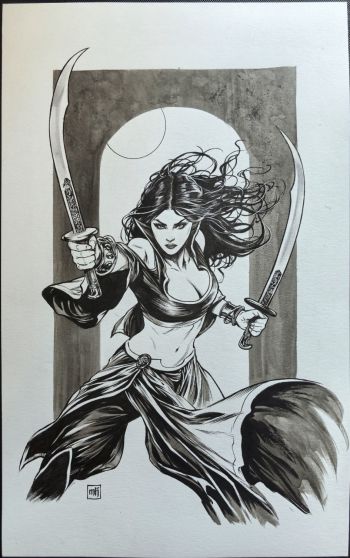 Image of Talia al Ghul by Mike Krome
