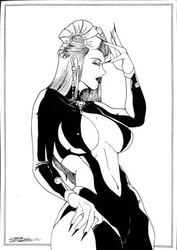 Image of Satana Hellstrom 9"12 by Jack Lynxes