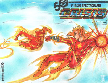 Image of Sun Boy vs the Human Torch sketch cover by Luis Fernando Cardoso de Freitas