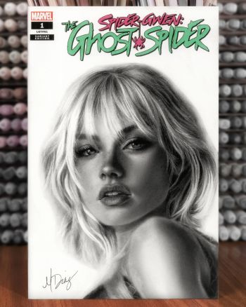 Image of Spider-Gwen: The Ghost-Spider #1 (Blank Variant) — Fine Art Portrait Cover by Michelle Dias