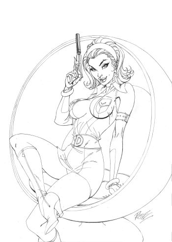 Image of Danger Jane Issue 1, Original Cover Pencils