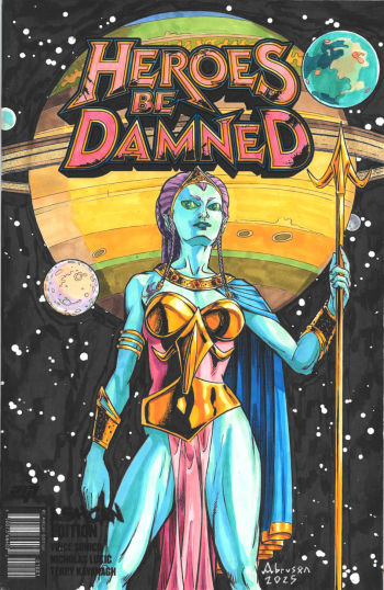 Image of Queen Titantia sketch cover by Scott Ambruson