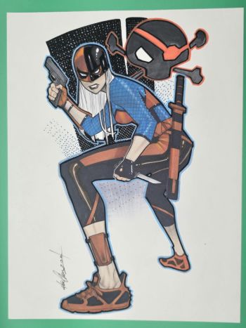 Image of Mario Chavez sketch 9"x12 Rose Wilson Ravager
