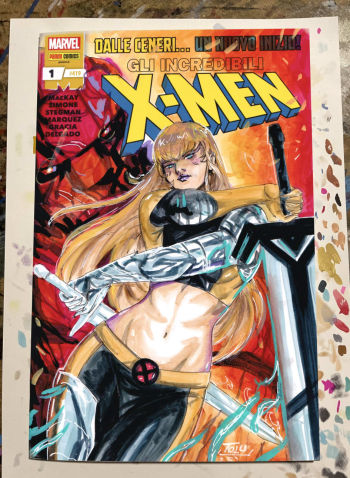 Image of Magik X-Men Sketch Cover