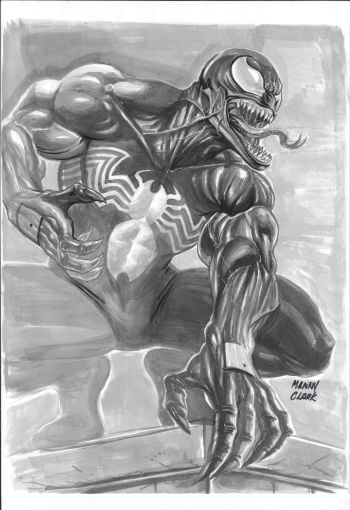 Image of Venom Illo by Manny Clark