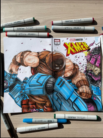 Image of Juggernaut vs Sentinel -Shut up, you damn racist - by JAK