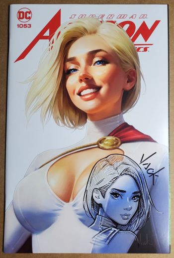 Image of Power Girl sketch by Will Jack