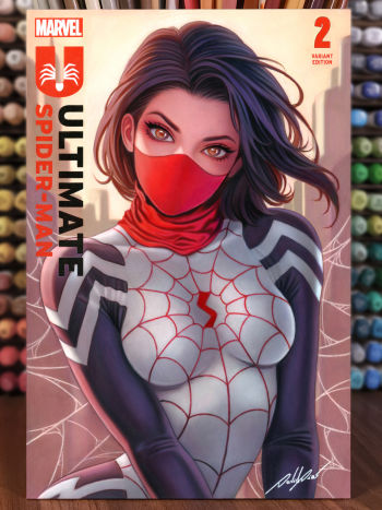 Image of Silk (Cindy Moon) - Ultimate Spider-Man Original Sketch Cover