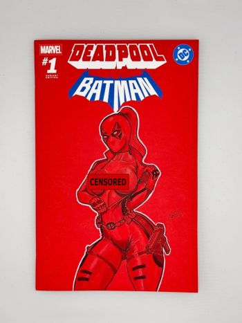 Image of Deadpool Batman Sketch Cover