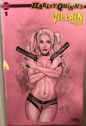 Image of Harley Quinn's Villain of the Year Sketch Cover