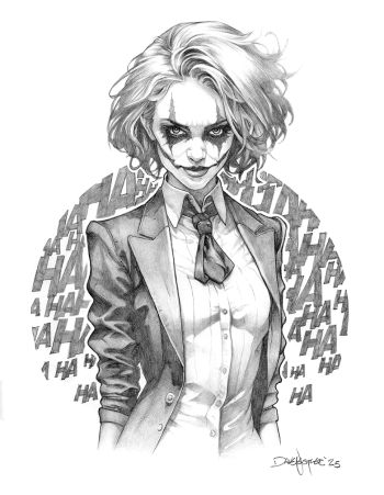 Image of That's "Miss"-tah J to you, original pencil sketch from Dave Nestler