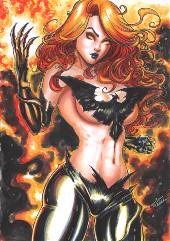 Image of Dark Phoenix Original art by Thiago Caminha