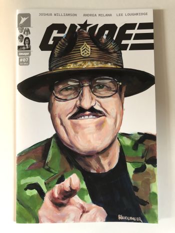 Image of Sargent Slaughter GI Joe Acrylic Cover
