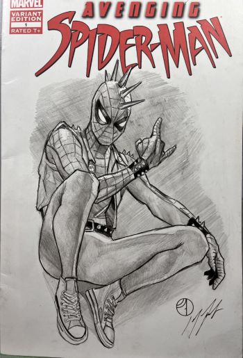Image of Spider-Punk Sketch Cover