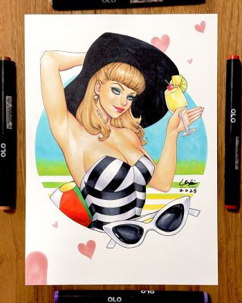 Image of Arttrober 2025 day 2 - Barbie