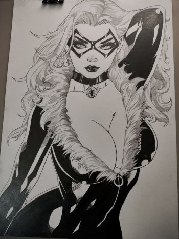 Image of BlackCat - Original Art A3/240g