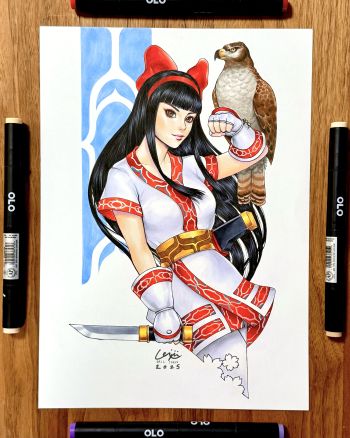 Image of Arttrober 2025 day 3 - Nakoruru
