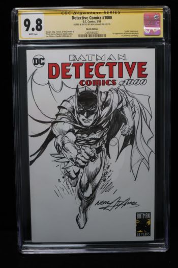 Image of Batman Sketch on Detective Comics#1000 by Neal Adams