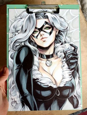 Image of DAY 5. Black Cat by Lictoria 