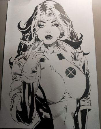 Image of Rogue (X-Men) - Original Art A3 240g