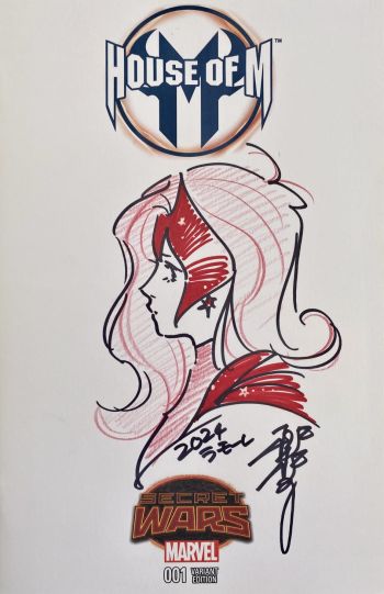 Image of Scarlet Witch Sketch on Secret Wars Variant