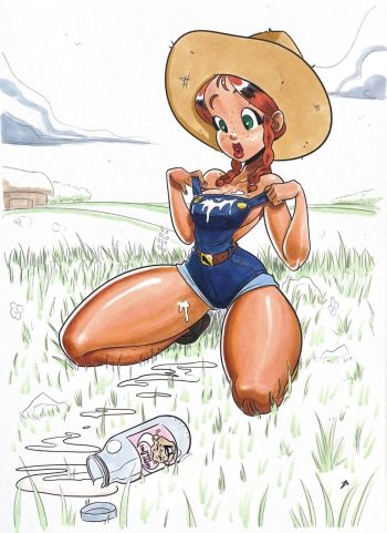 Image of Pinuptober day 5 - Farmer