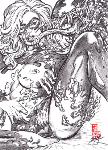 Image of VENOMIZED BLACK CAT / Bazal. 11,7x16,5