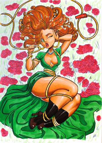 Image of Pinuptober day 9 - Gardener
