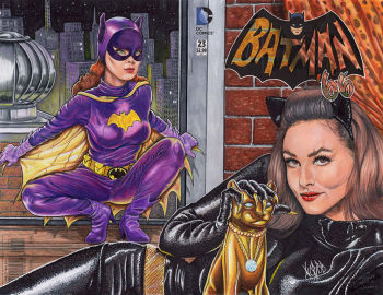 Image of Batgirl and Catwoman 66 Sketch cover