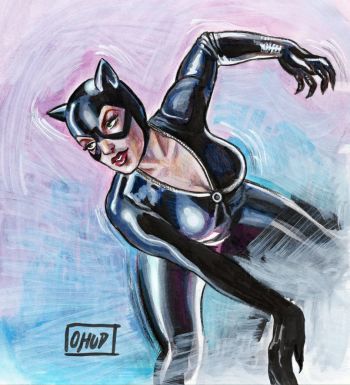 Image of Catwoman Pin Up Sketch