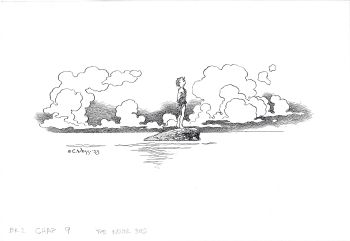 Image of "THE NEVER BIRD" PETER PAN BOOK ORIGINAL ART SIGNED CHARLES VESS