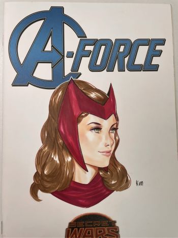 Image of Scarlet Witch Headshot Blank Cover