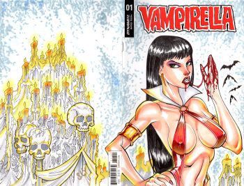 Image of Vampirella illustrated by Sly!