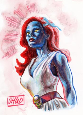 Image of Mystique Illustrated Portrait
