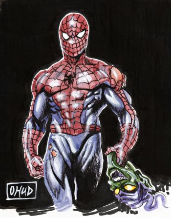Image of Spider-Man vs Green Goblin Original Art