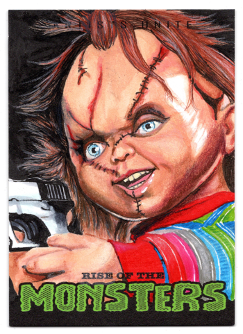 Image of Chucky Rise of the Monsters Sketch Card