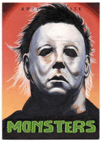 Image of Michael Myers Monsters Sketch Card