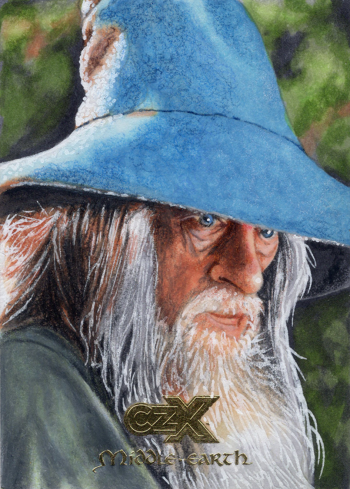 Image of Gandalf CZX Middle-earth Sketch Card