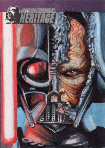 Image of Darth Vader Heritage Sketch Card