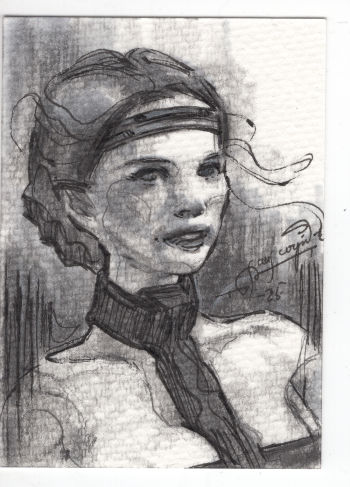 Image of Queen Amidala (Natalie Portman) Sketch Card