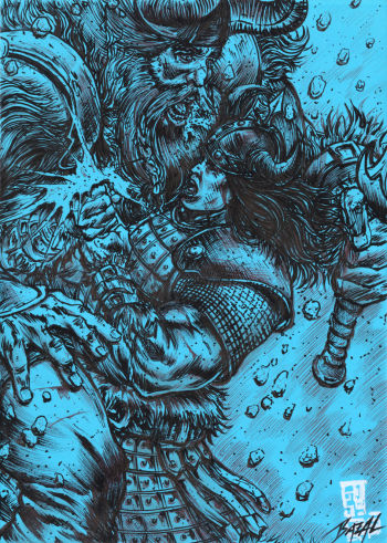 Image of Conan the Barbarian - The Frost Giant's Daughter / Bazal. 11,7x16,5 in.