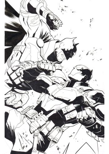 Image of DC K.O: Knightfight #2 Variant Cover Original Art by Jorge Molina