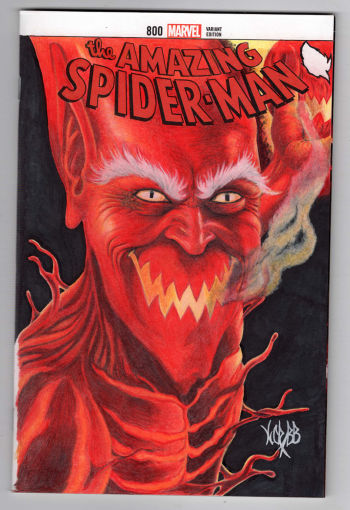 Image of Amazing Spider-Man #800 Red Goblin Sketch Cover