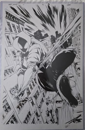 Image of Spider-gwen original page issue 1 page 4 Paolo Villanelli 
