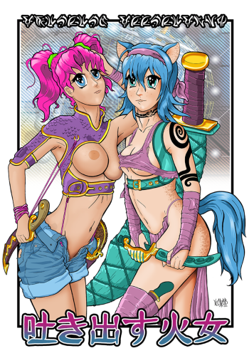Image of Spitphire Girls pinup