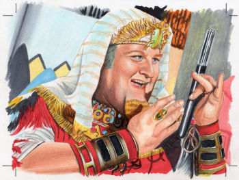 Image of King Tut Colored Illustration