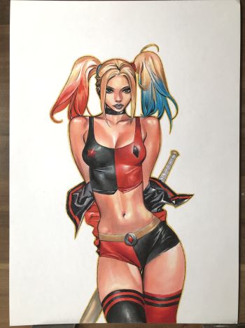 Image of Harley Quinn Art by Celal Koc
