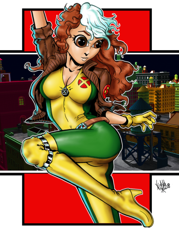 Image of Rogue X-Men Pin Up Art
